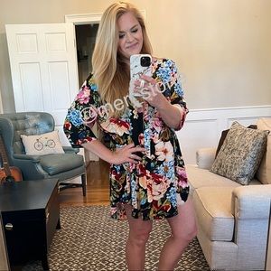 Show Me Your MuMu Womens Downtown Tunic in Country Garden, Sz L